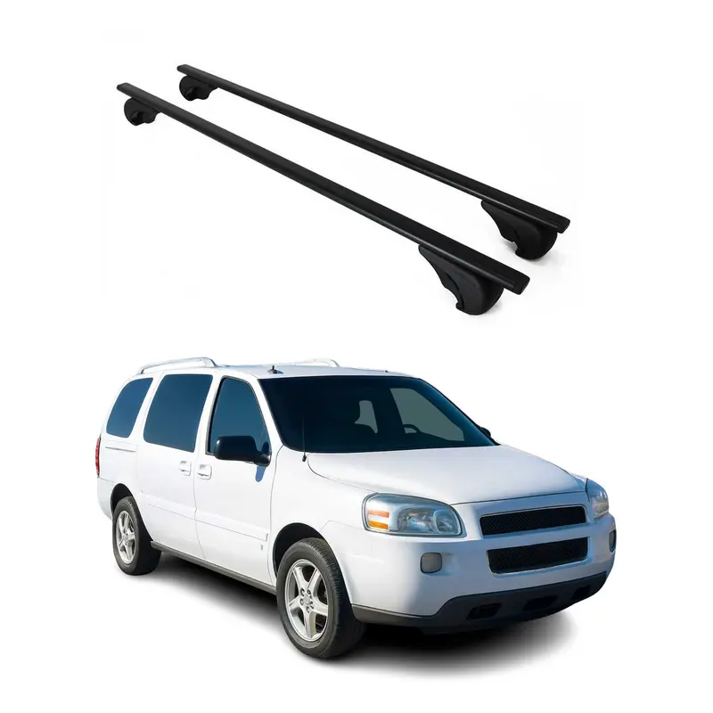 Barres de toit Transversales pour Chevrolet Uplander 2005-2009 Acier Noir
