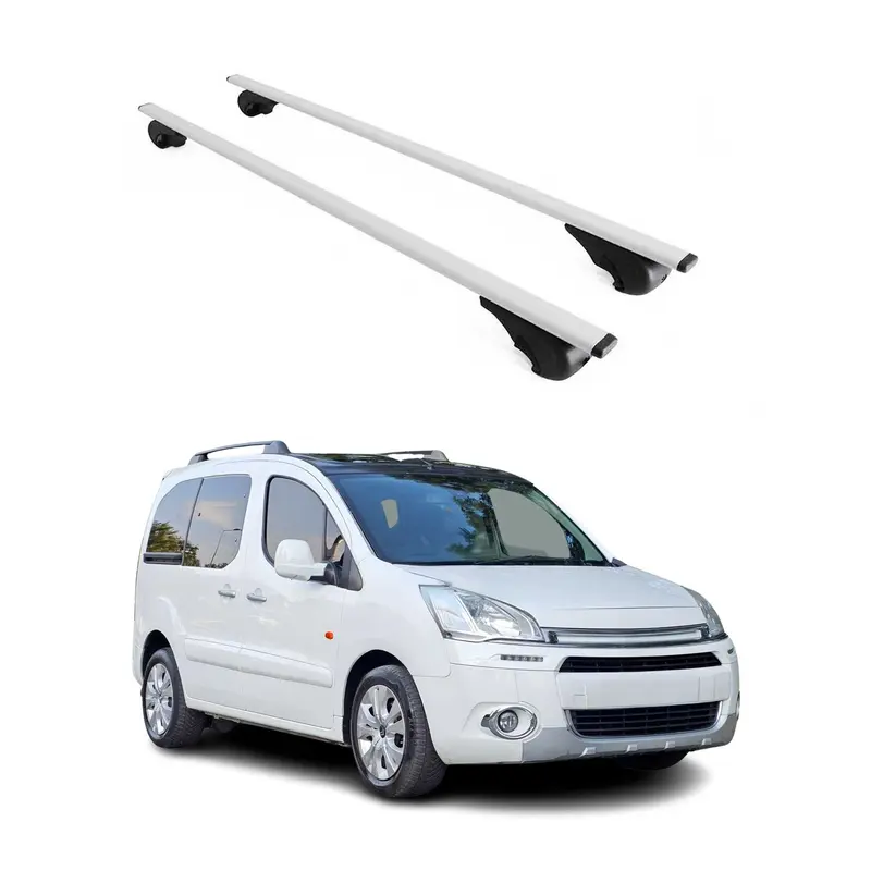 Barres de toit Transversales pour Citroen Berlingo 2008-2018 Acier Argent