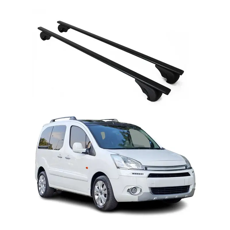 Barres de toit Transversales pour Citroen Berlingo 2008-2018 Acier Noir