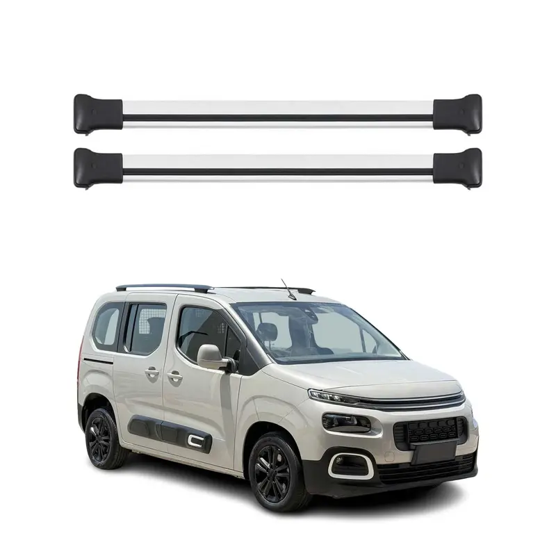 Barres de Toit Transversales pour Citroen Berlingo 2018-2026 2pcs Gris ABE