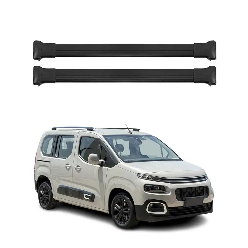 Barres de Toit Transversales pour Citroen Berlingo 2018-2026 Noir ABE