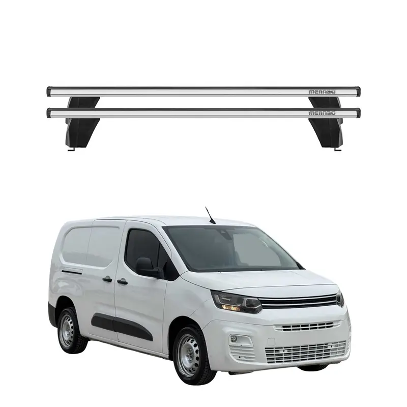 Barres de toit Transversales pour Citroen Berlingo III 2018-2026 Alu Gris 2x