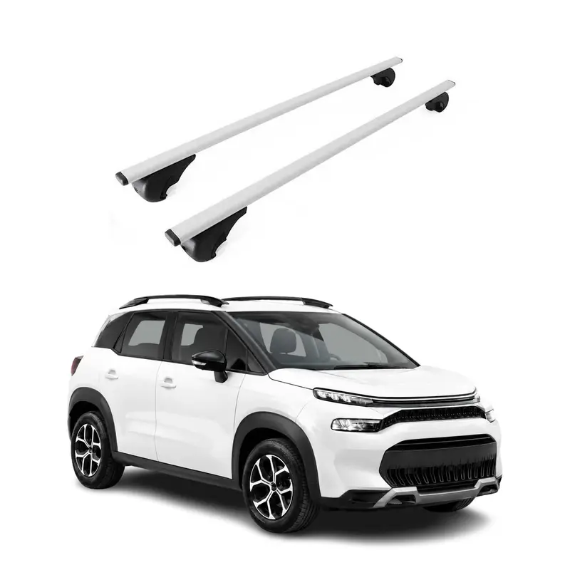 Barres de toit Transversales pour Citroen C3 Aircross I 2017-2024 Acier Gris