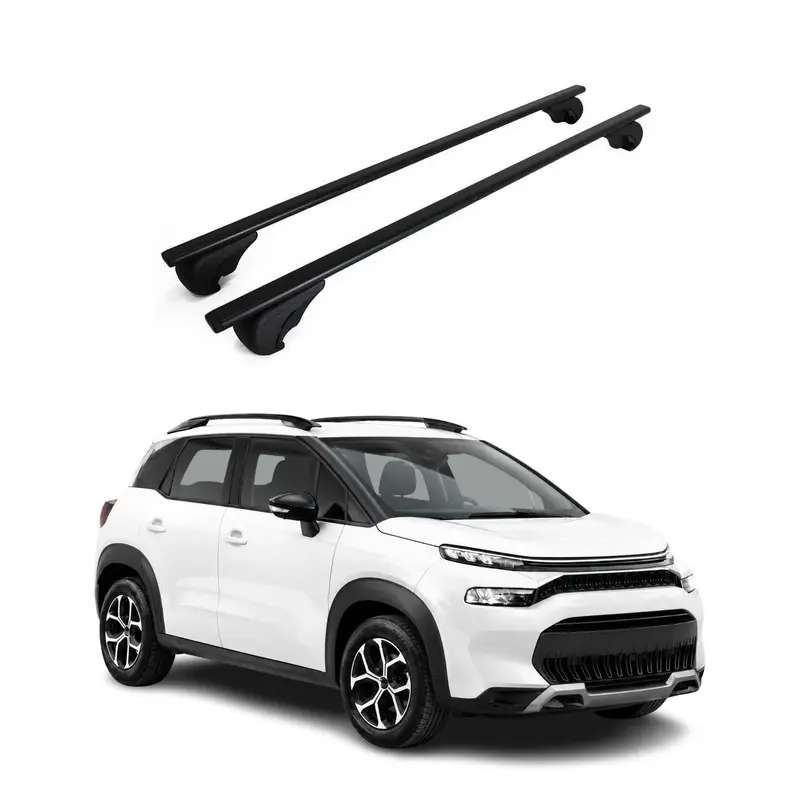 Barres de toit Transversales pour Citroen C3 Aircross I 2017-2024 Acier Noir