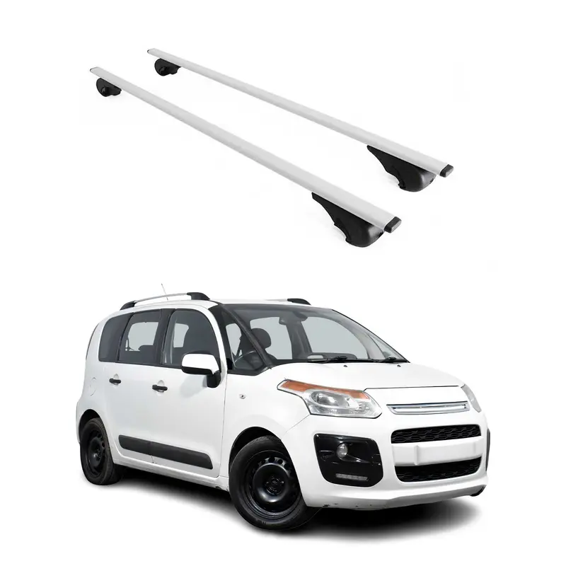 Barres de toit Transversales pour Citroen C3 Picasso 2009-2017 Acier Argent