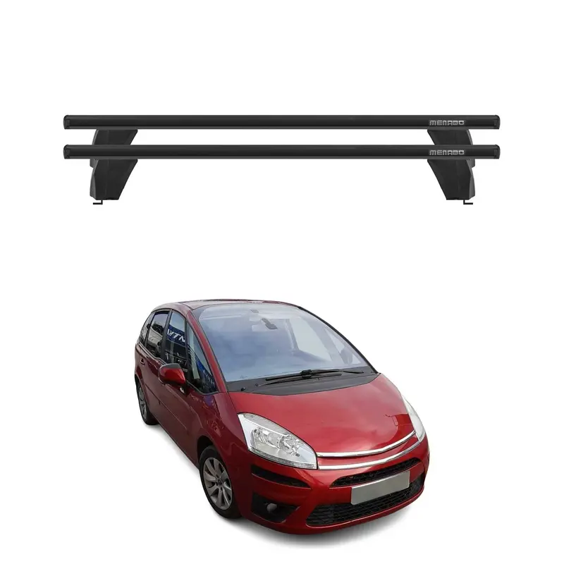 Barres de toit Transversales pour Citroen C4 Picasso I 2006-2013 Alu Noir 2x