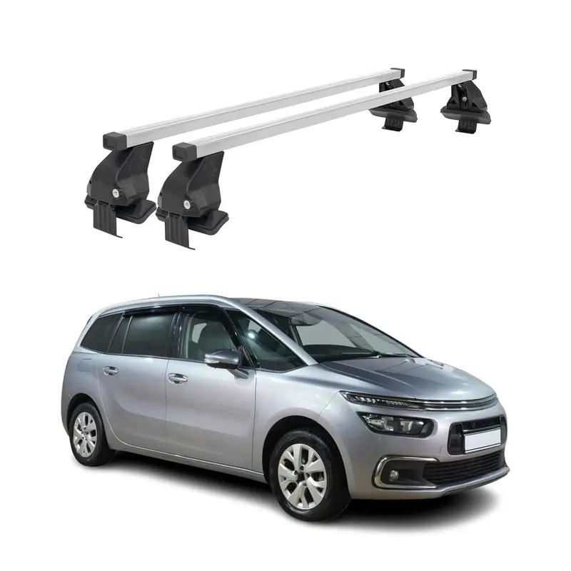 Barres de toit transversales pour Citroen C4 Spacetourer 2018-2024 Gris