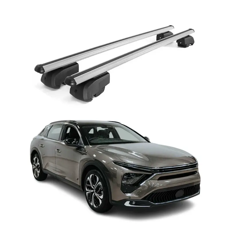 Barres de toit Transversales pour Citroen C5 X I 2022-2026 Alu Gris ABE