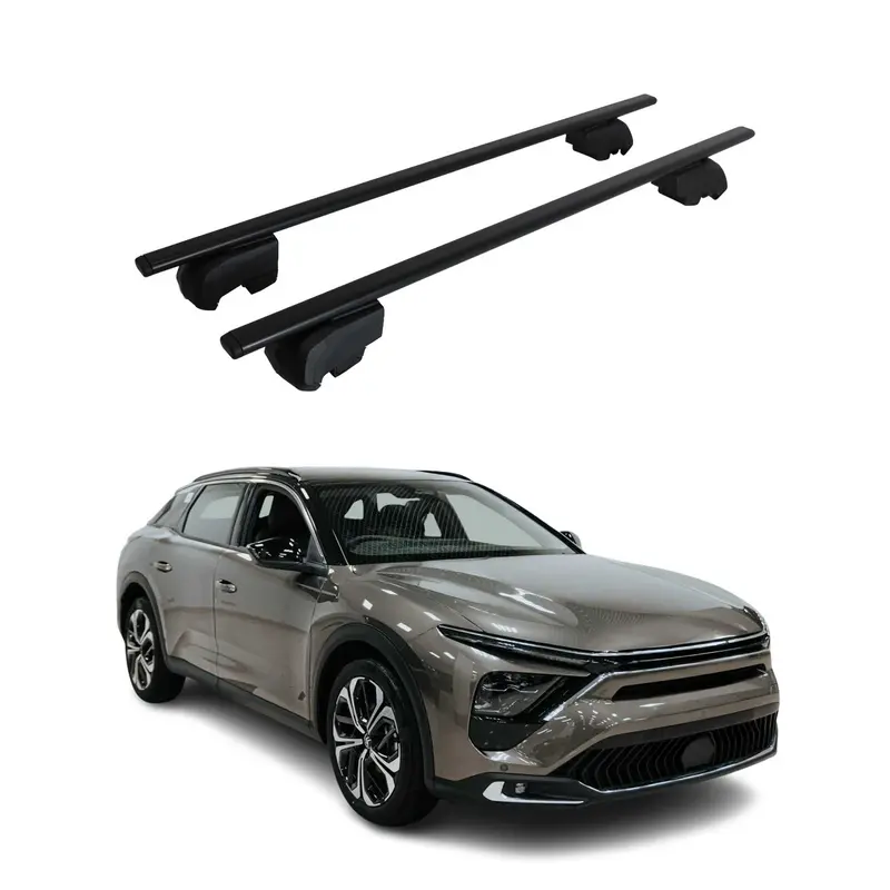 Barres de toit Transversales pour Citroen C5 X I 2022-2026 Noir 2 pcs ABE