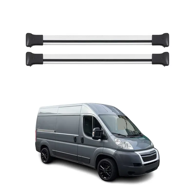Barres de toit transversales pour Citroen Jumper 2006-2024 Aluminium Gris 2x