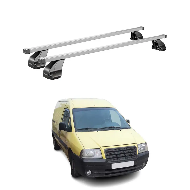 Barres de toit transversales pour Citroen Jumpy I 1995-2006 Acier Gris