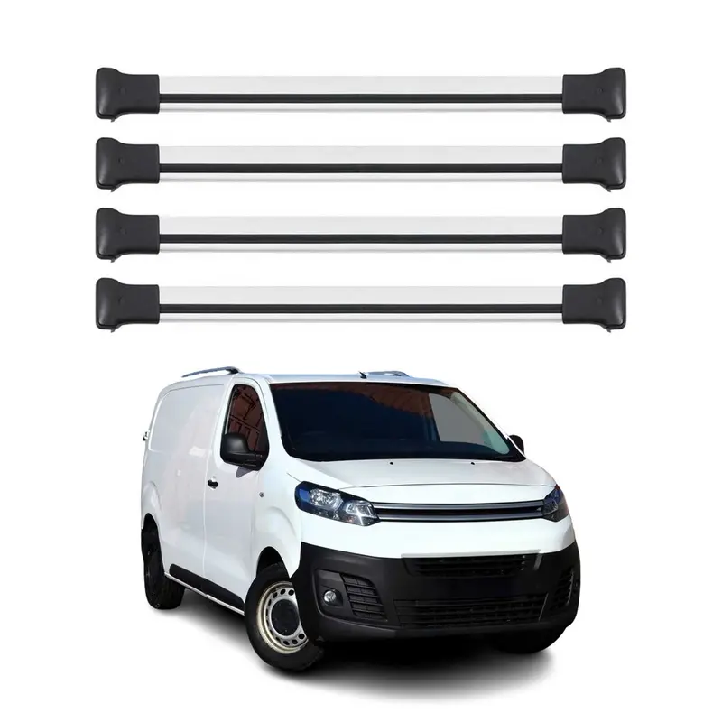 Barres de Toit transversales pour Citroen Jumpy / SpaceTourer 2016-2026 Gris 4x