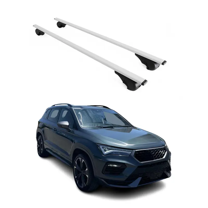 Barres de toit Transversales pour Cupra Ateca 2016-2026 Acier Argent