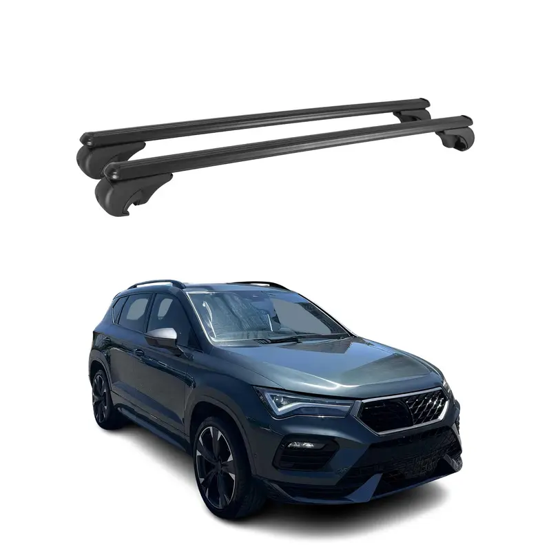Barres de toit Transversales pour Cupra Ateca 2016-2026 Aluminium Noir