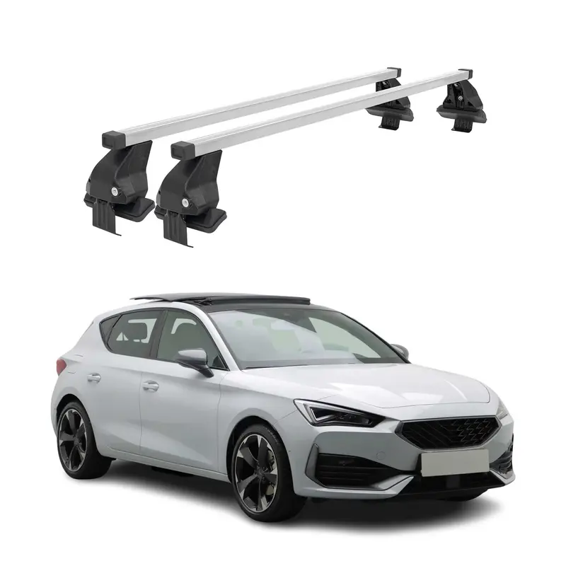 Barres de toit transversales pour Cupra Leon IV 2020-2026 Acier Gris