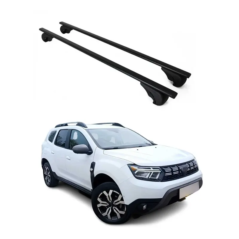 Barres de Toit transversales pour Dacia Duster mk3 2024-2026 Métal Noir 2Pcs