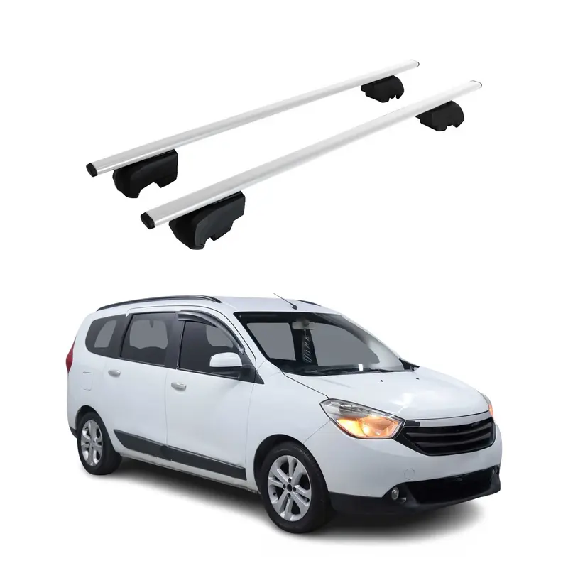Barres de toit Transversales pour Dacia Lodgy 2012-2023 Acier Argent ABE