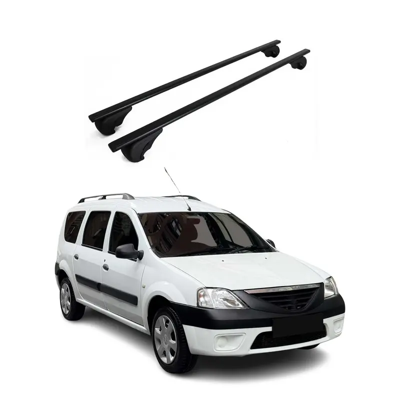 Barres de toit Transversales pour Dacia Logan 2007-2013 Acier Noir