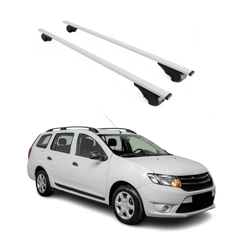 Barres de toit Transversales pour Dacia Logan MCV 2012-2024 Acier Argent