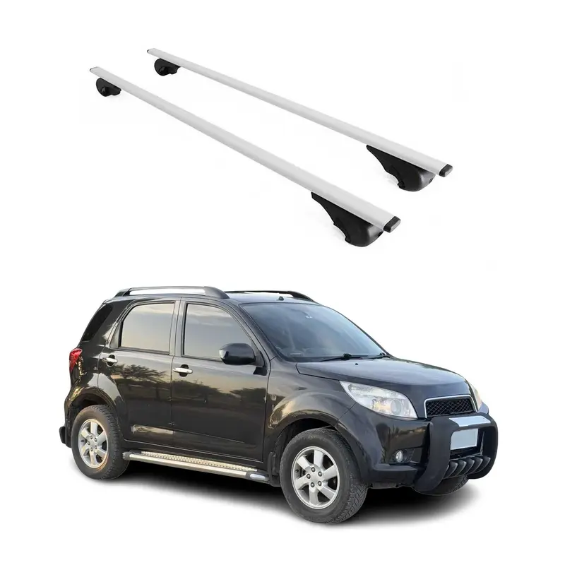 Barres de toit Transversales pour Daihatsu Terios 2006-2013 Acier Argent