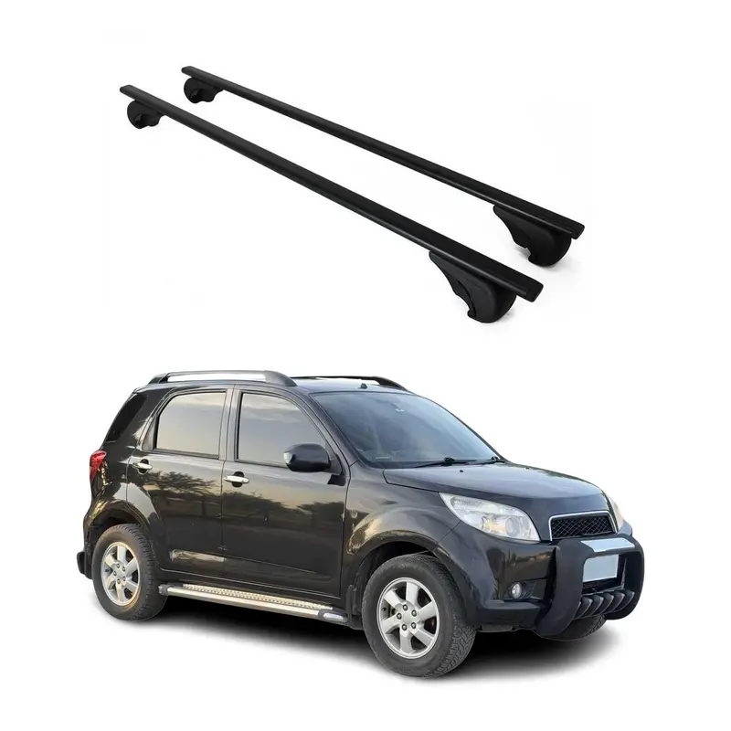 Barres de toit Transversales pour Daihatsu Terios 2006-2013 Acier Noir