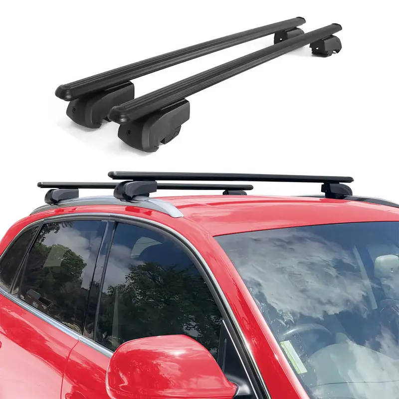 Barres de toit Transversales pour DS4 II 2021-2026 Alu Noir 2 pcs ABE