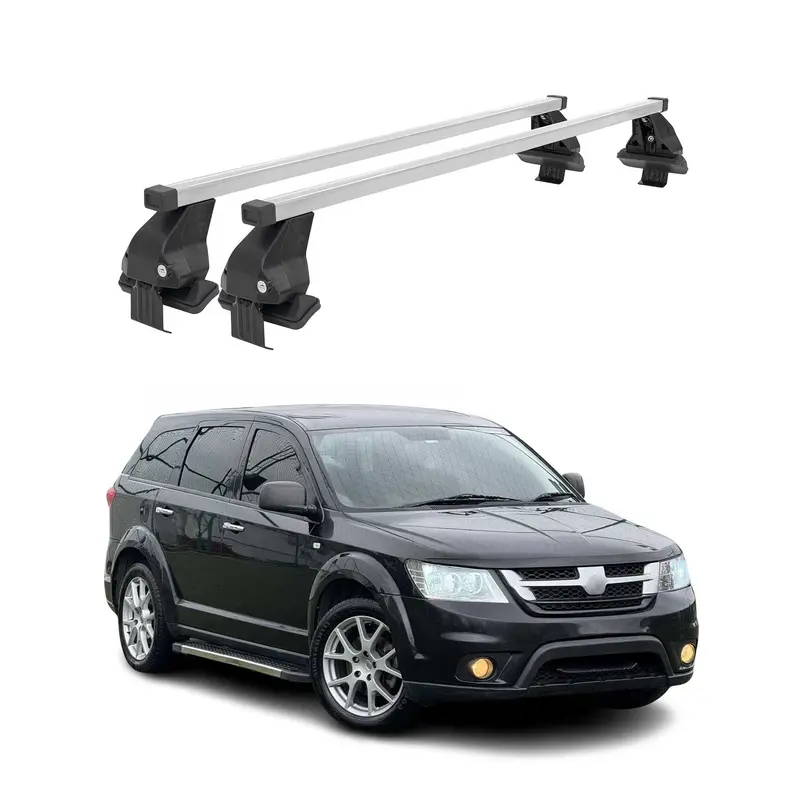 Barres de toit transversales pour Fiat Freemont 2011-2017 Acier Gris