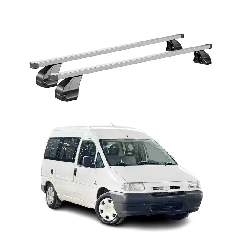 Barres de toit transversales pour Fiat Scudo 1996-2007 Acier Gris