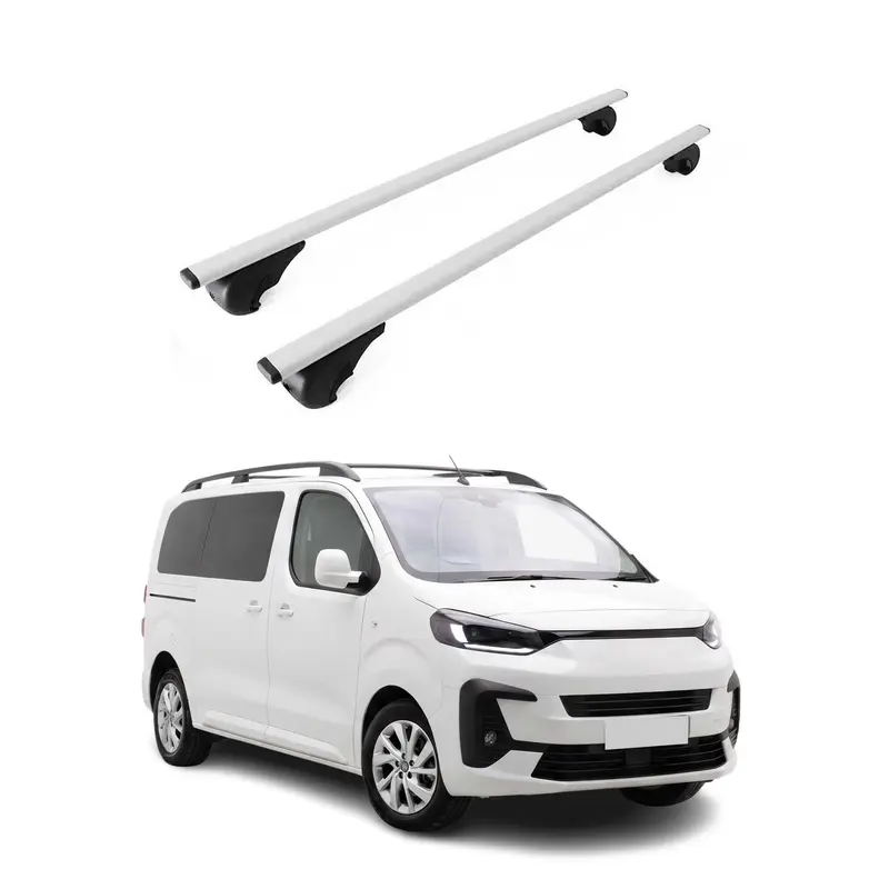 Barres de toit Transversales pour Fiat Scudo 2022-2026 Acier Gris 2Pcs