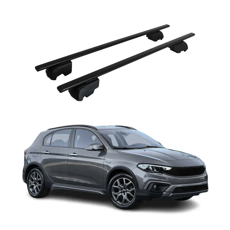 Barres de toit Transversales pour Fiat Tipo/Tipo Cross 2015-2026 ABE Acier 2x