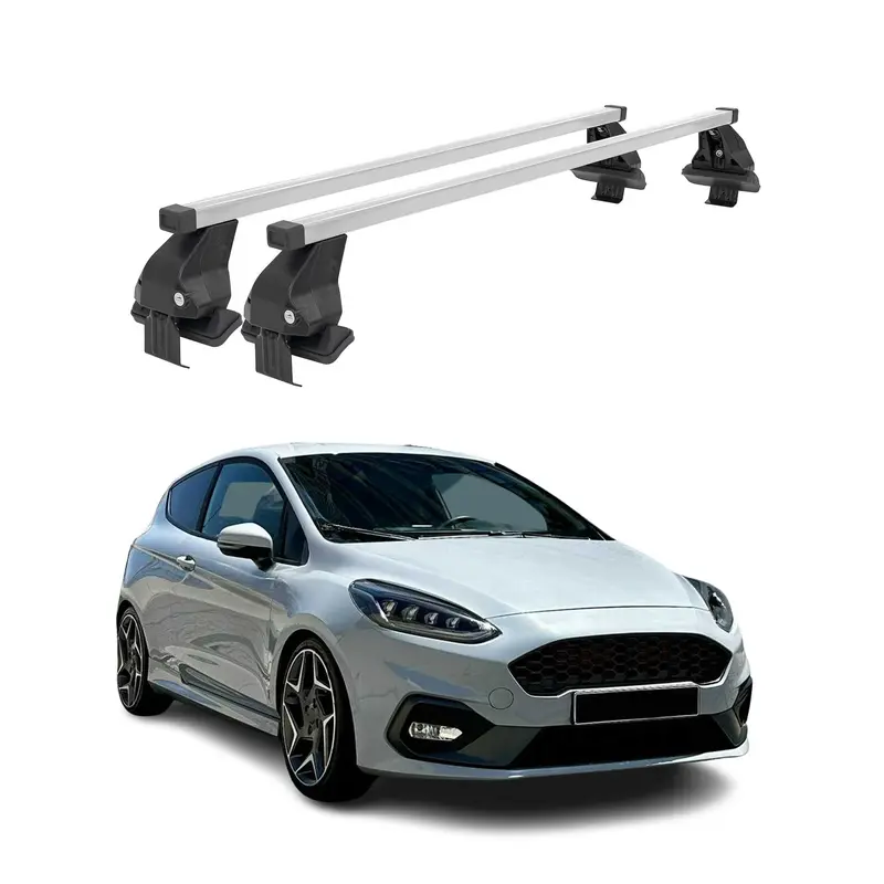 Barres de toit transversales pour Ford Fiesta VII ST-Line 2018-2023 Gris