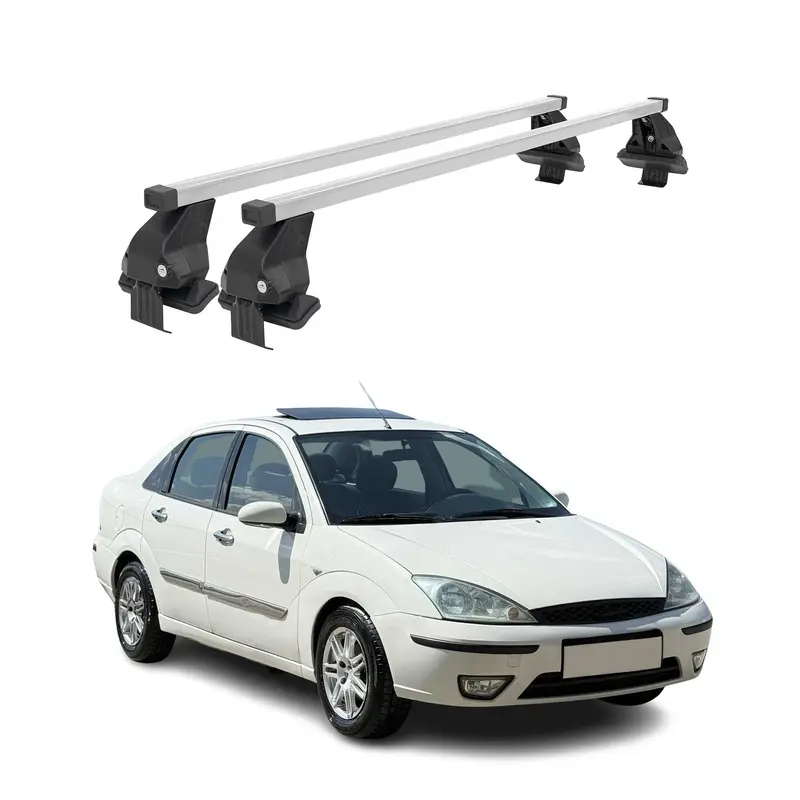 Barres de toit transversales pour Ford Focus I 1998-2005 Gris