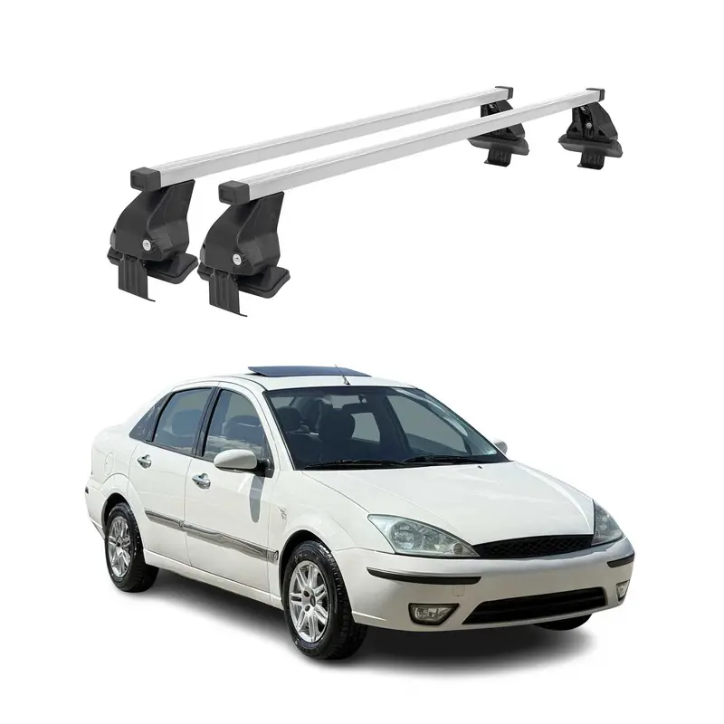 Barres de toit transversales pour Ford Focus I SW 1998-2005 Acier Gris