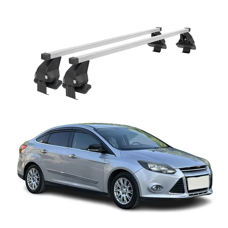 Barres de toit transversales pour Ford Focus III 2011-2018 Acier Gris