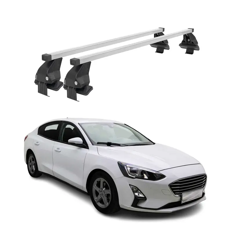 Barres de toit transversales pour Ford Focus IV 2018-2025 Acier Gris