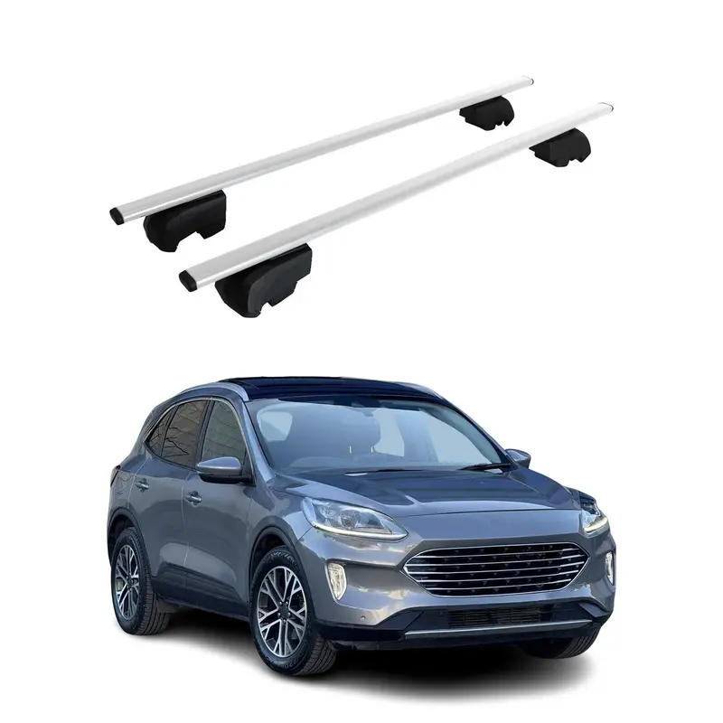 Barres de toit Transversales pour Ford Kuga III 2019-2026 Acier Argent ABE