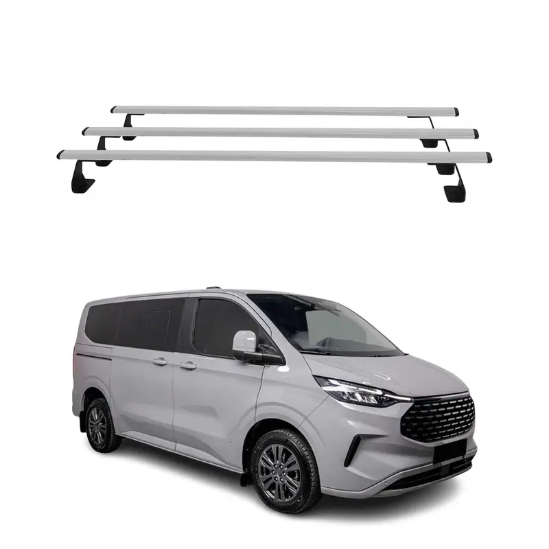 Barres de toit transversales pour Ford Transit Tourneo Custom 2023-26 3Pcs Métal