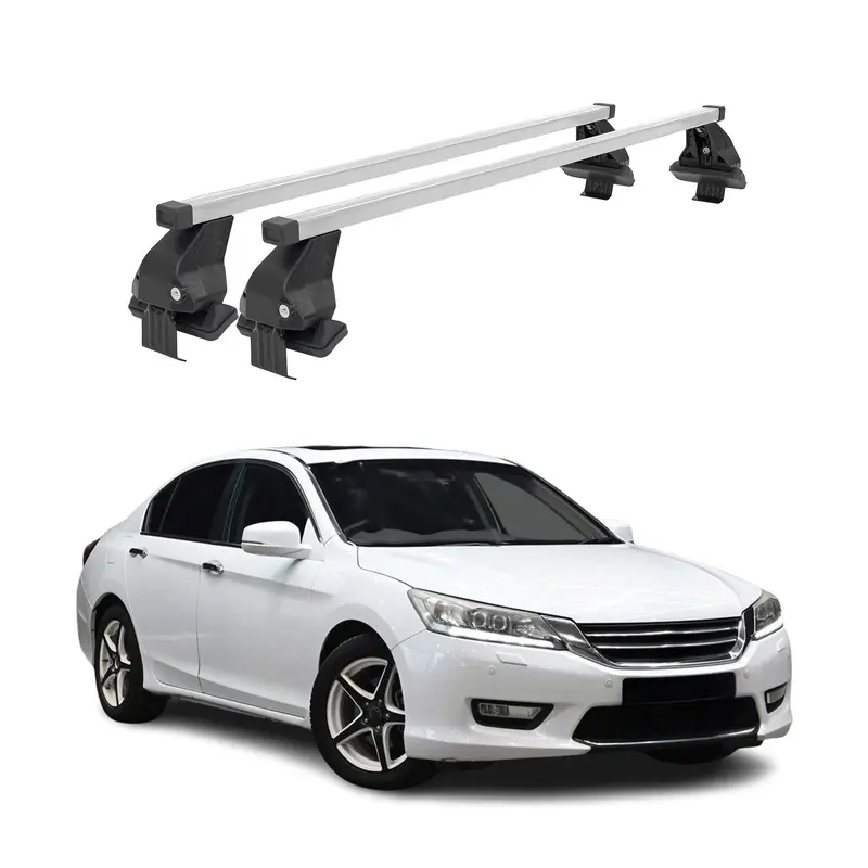 Barres de toit transversales pour Honda Accord IX SD 2013-2018 Acier Gris