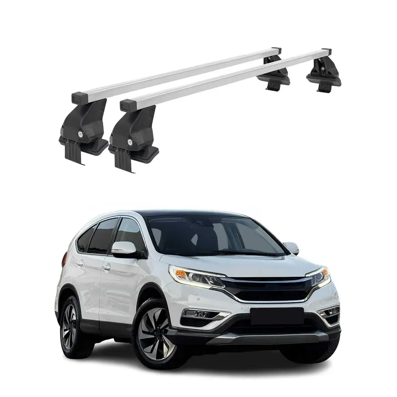 Barres de toit transversales pour Honda CR-V IV 2012-2016 Acier Gris