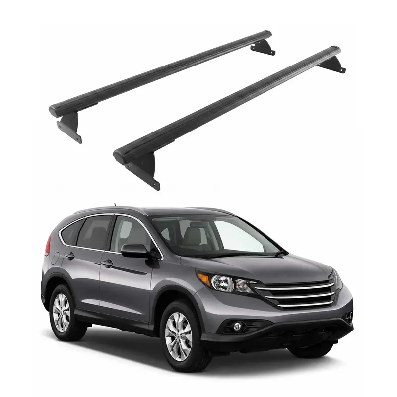 Barres De Toit Transversales Pour Honda CR-V IV 2013-2018 Noir en Aluminium