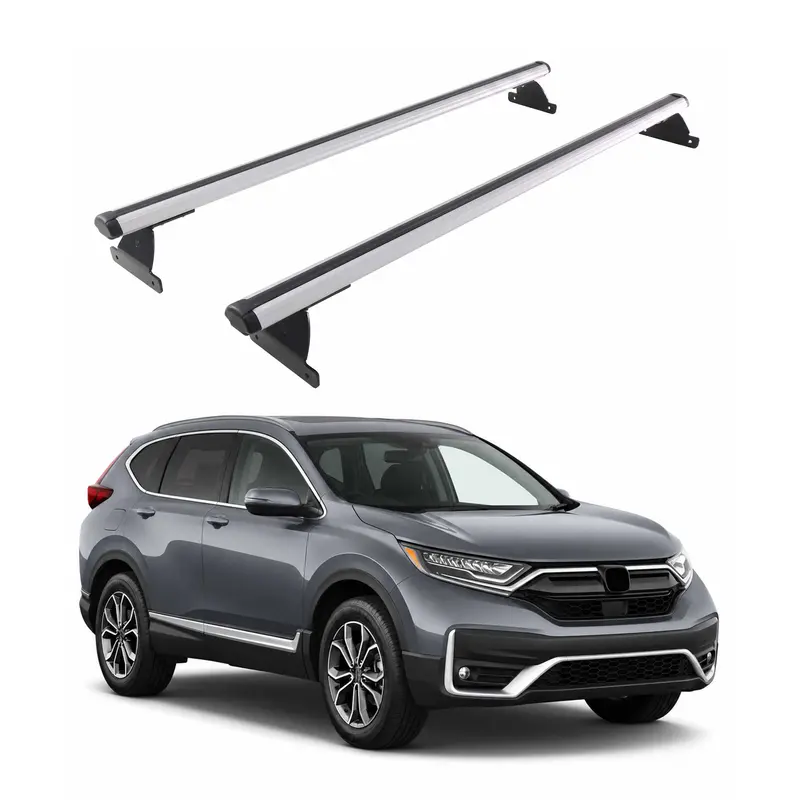 Barres De Toit Transversales Pour Honda CR-V V 2020-2022 Facelift Gris Aluminium
