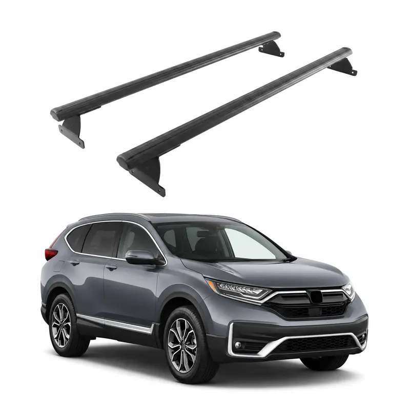 Barres De Toit Transversales Pour Honda CR-V V 2020-2022 Facelift Noir Aluminium