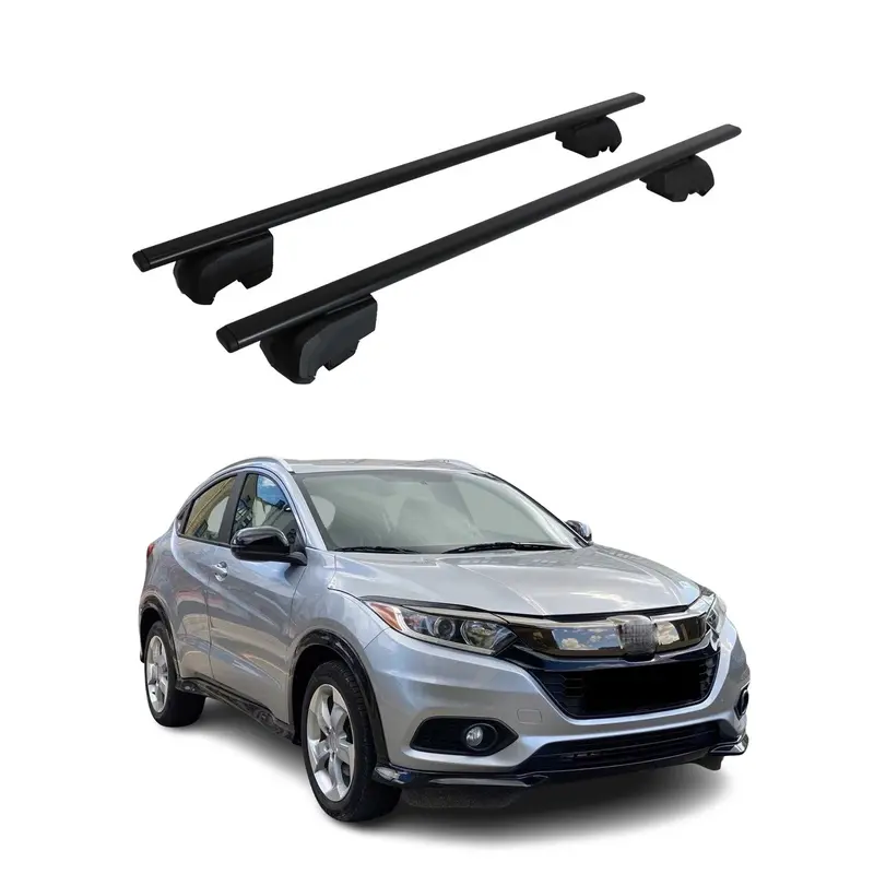 Barres de toit Transversales pour Honda HR-V 2014-2020 Acier Noir ABE