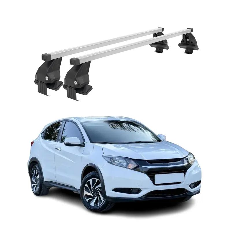 Barres de toit transversales pour Honda HR-V 2015-2021 Acier Gris