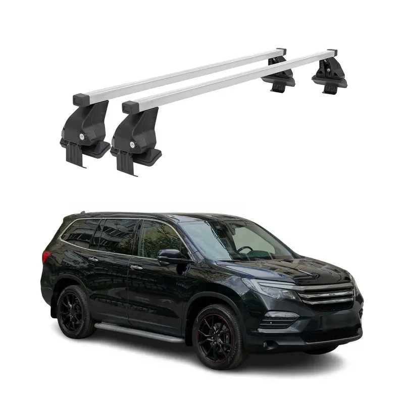 Barres de toit transversales pour Honda Pilot III 2016-2022 Acier Gris