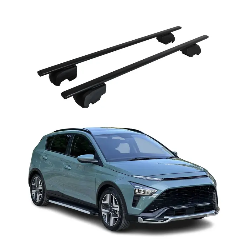 Barres de toit Transversales pour Hyundai Bayon 2021-2026 ABE Noir