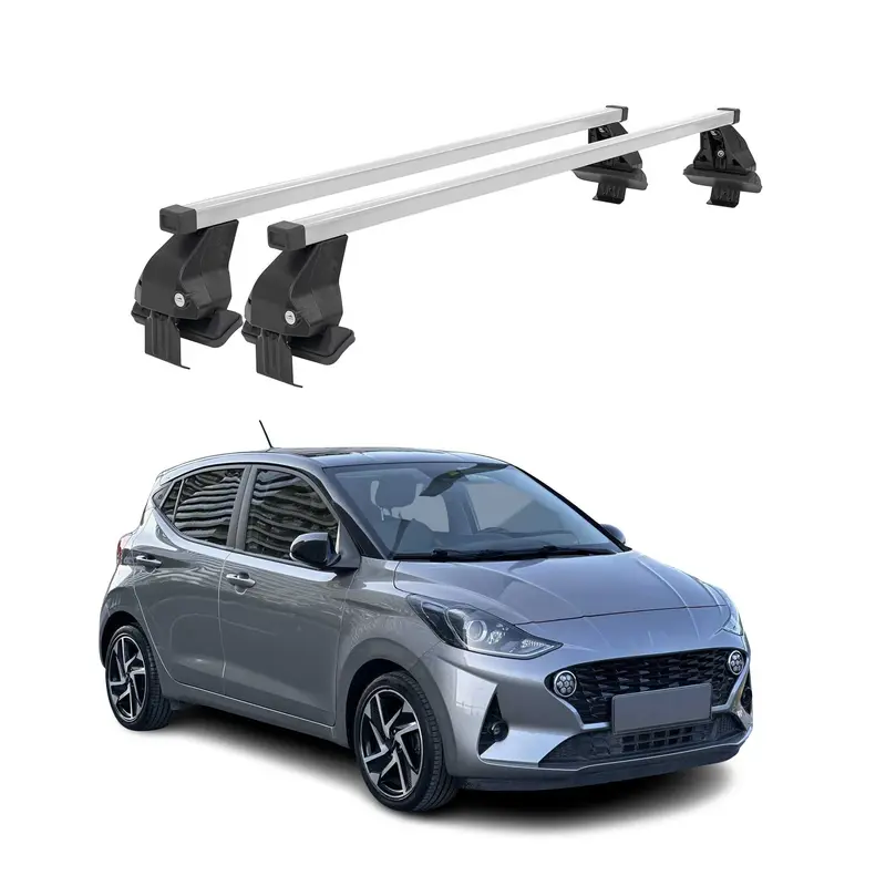 Barres de toit transversales pour Hyundai i10 2020-2026 Gris