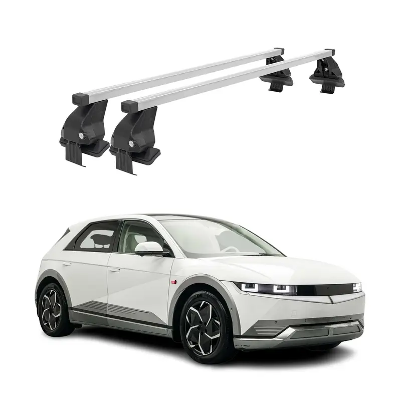 Barres de toit transversales pour Hyundai Ioniq 5 2021-2026 Acier Gris