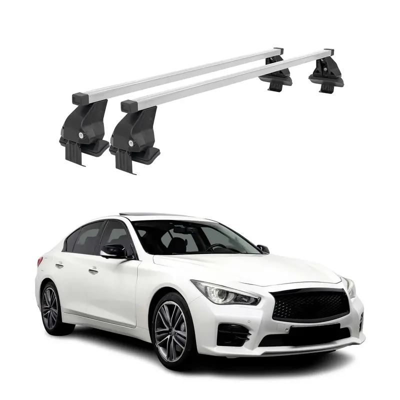 Barres de toit transversales pour Infiniti Q50 2014-2024 Gris