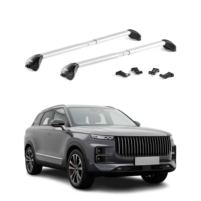 Barres de toit transversales pour Jaecoo 7 2024-2026 Aluminium Gris 2x ABE